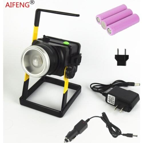 30w 2400lm led spot light portable spotlights hunting spotlight 18650 handheld DC 12V 24V CAR charging charger with battery