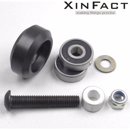 Strong Solid Derlin V Wheel Kit for Openbuilds V-Slot rail,OX CNC,V Slot,solid wheel--Lot12