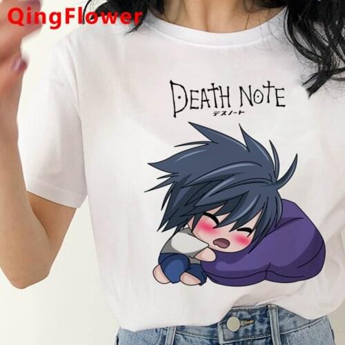 Death Note t shirt female graphic tees women print plus size couple clothes tumblr summer top tshirt vintage white t shirt