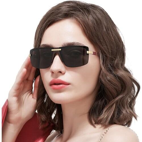 Unisex Polarized Ladies Sunglasses Women Men Gradient Lens Sun Glasses Square Luxury Brand Goggle Oculos Lunette De Soleil Femme