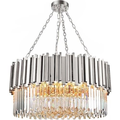 Modern Lighting Crystal Chandelier Luxurious Crystal Chandelier for Living Room Dining Room Crystal Chandelier LED Lights