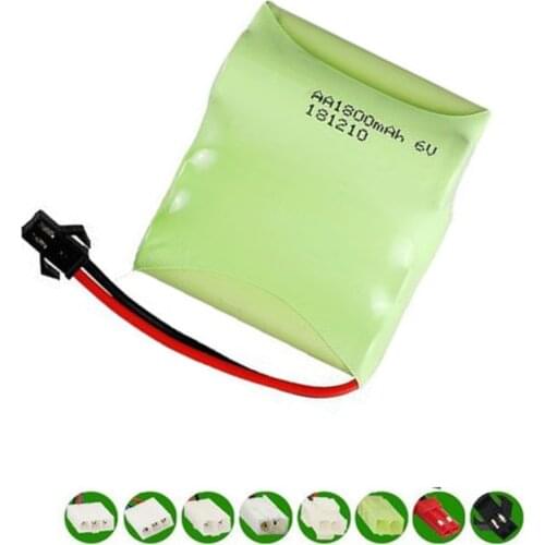 1800mah 6v Rechargeable Battery For Rc toys Cars Tanks Robots Boats Guns NIMH 6v Battery AA Battery Pack 1-10Pcs