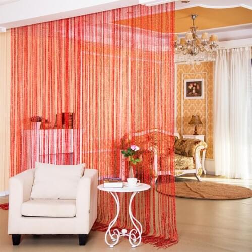 1m x 2m Curtain String Door Window Room Panel Glitter Tassel String Line Door Window Curtain Room Divider Home Decoration 10250E