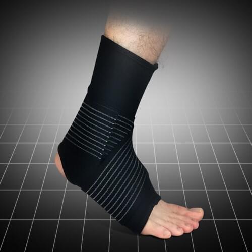 1 PCS Ankle Support Brace Elastic Free Adjustment Protection Foot Bandage Sprain Prevention Basketball Sport Fitness Guard Band