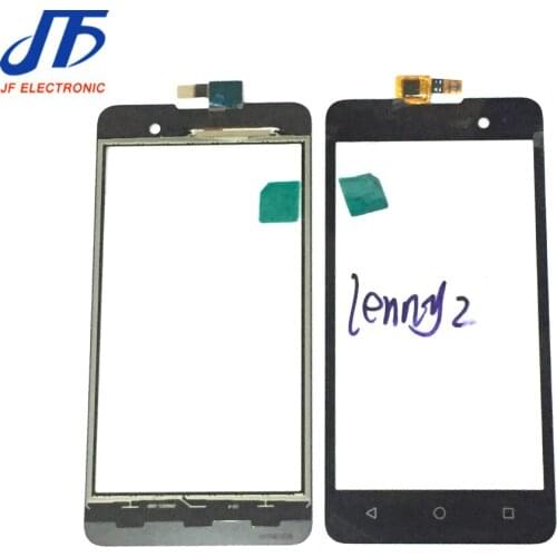10pcs/lot Black lenny 2 touch For Wiko Lenny2 Touch Screen Sensor Panel + Tracking