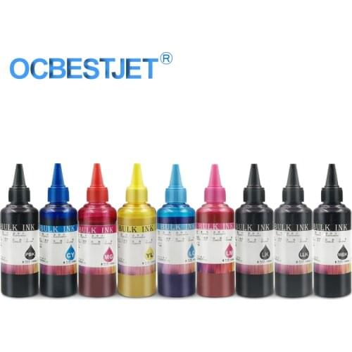 100ML/Bottle Universal Pigment Ink For Epson SureColor P600 P800 Stylus Pro 3800 3880 7890 Printer 9 Colors Refill Pigment Ink