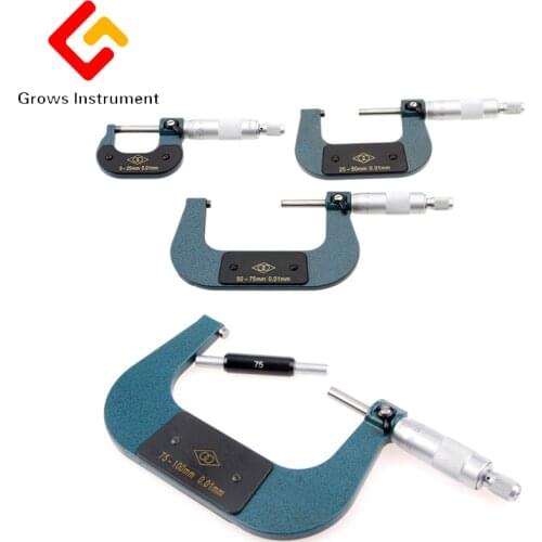 125-150mm Impregnated alloy Micrometer screw micrometer precision 0.01