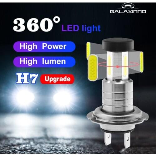 GalaxInno H7 Led Lights for Car Mini 6000K Headlight 55W/Bulb Universal Super Bright Lamps for Automobiles Luces Led Para Auto