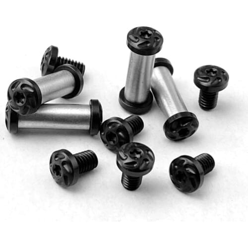 2Pieces Stainless Steel Screw for Diy Knife Material Making Knife Handle T8 plum Nails Straight folding knife Screws Tyseek tool