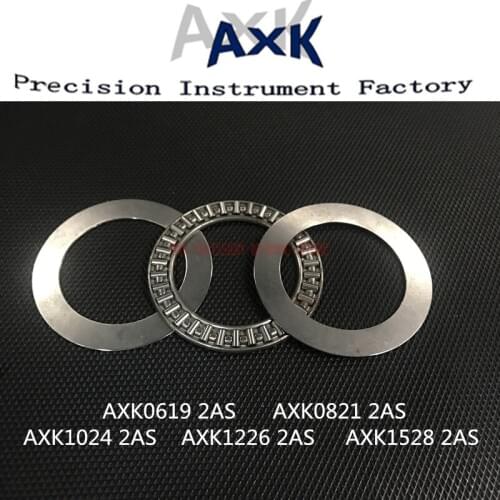 4pcs Plane Thrust Needle Roller Bearing Axk0619+2as Axk0821+2as Axk1024+2as Axk1226+2as Axk1528+2as Axk1730+2as Axk2035+2as
