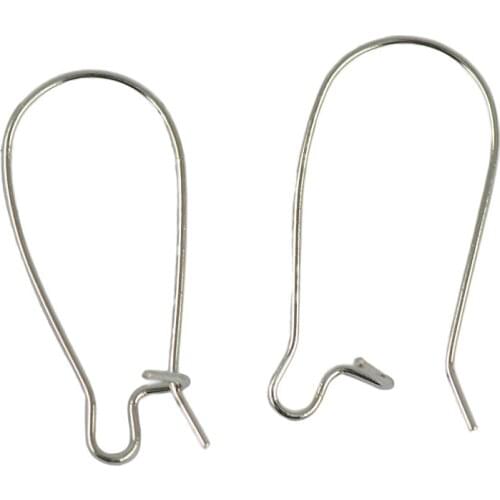 50pcs DIY Jewelry Making Finding French Earring Hook Ear Wires DIY accessories for making personalized jewelry Silver Color 25mm