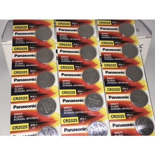 50PCS/LOT New Original Panasonic CR2025 2025 3V Button Cell Battery Coin Batteries For Watch Computer Free Shipping