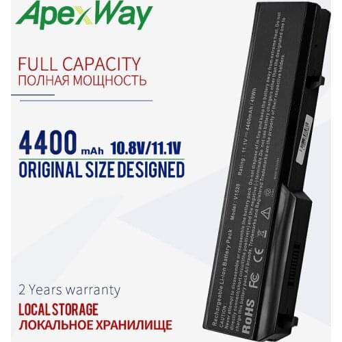 4400MAH 11.1V Laptop Battery For dell Vostro 1310 1320 1510 1520 1521 2510 K738H N950C N956C N958C T112C T114C T116C U661H