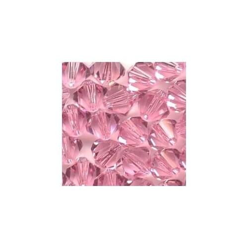 Free Shipping, 288pcs/Lot 6mm Rose color Chinese Top Quality Crystal Bicone Beads