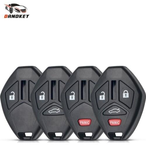 Dandkey No Blade Replacement Remote Key Shell Case For Mitsubishi Galant Eclipse Lancer Outlander Endeavor Mirage EVO 2 Buttons