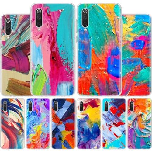 Art Oil Painting Color Cover Phone Case For Xiaomi Note 10 Mi 11 9 8 CC9 5X 6X 9T 10T A3 Poco X3 NFC F1 Pro Lite + Coque A1 A2
