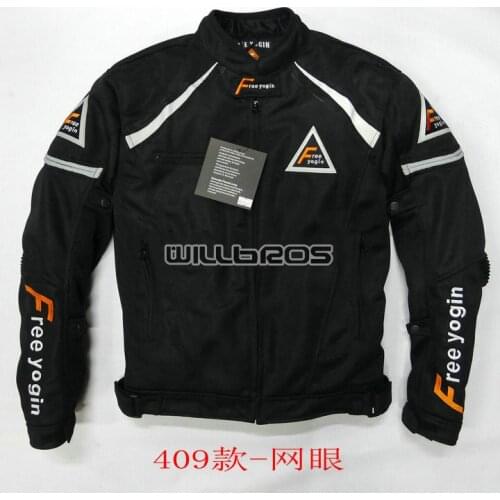 Black Jacket Motorcycle MX Dirt Bike Scooter Riding Motocross Motorbike Black Jackets With Protector
