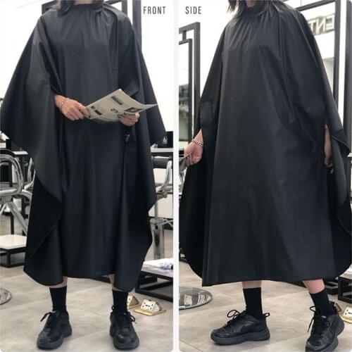 Black Large Hairdresser Apron Hair Cut Cape Gown Cape hair Salon Barber Waterproof Hair Cutting Dye Apron Salon Styling Cloth