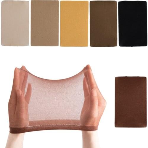 Wig Cap Stretch Mesh Hair Net Wig Hair Net Elastic Band For Wigs Free Size 2 Pieces/Bag