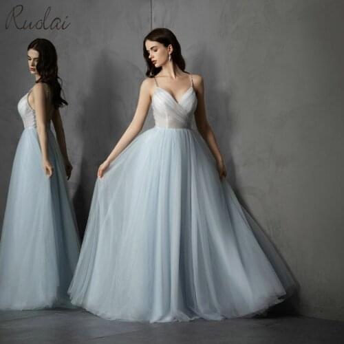 Elegant Evening Dress Long Illusion V-Neck A-Line Backless Prom Dresses 2019 Gala Dress Formal Party Gown vestidos de Fiesta