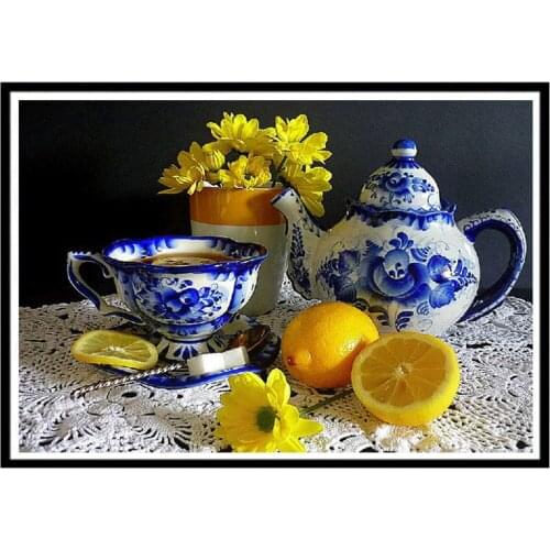 Rose Vase Flower Basket Printed 11CT Cross-Stitch DIY Embroidery Complete Kit DMC Threads Handiwork Hobby Jewelry