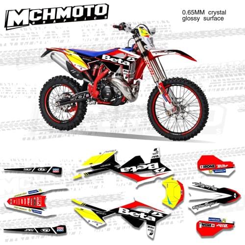 MCHMFG Motorcycle Team Graphic Decal & Sticker Kit For BETA RR 20-22 2020 2021 2022 Sticker