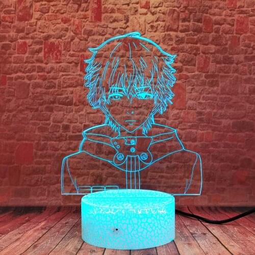 Tokyo Ghoul Model 3D Illusion Nightlight LED Colorful Change Desk Lamp Japan Manga Anime action & toy figure