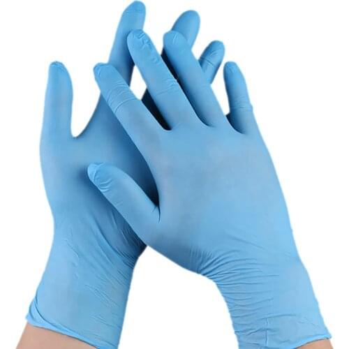 50pcs/set Disposable Latex Rubber Gloves Household Cleaning Gloves Home Experiment Catering Gloves Universal Left and Right Hand