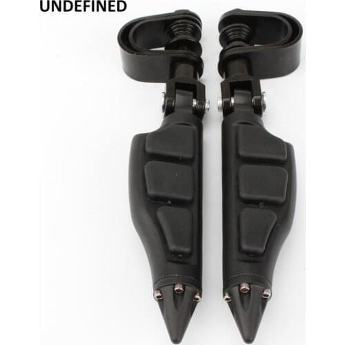 1 1/4" Motorcycle Highway Foot Pegs Engine Guard Crash Bar Footrest Mount For Harley Touring Road King Softail Dyna Universal
