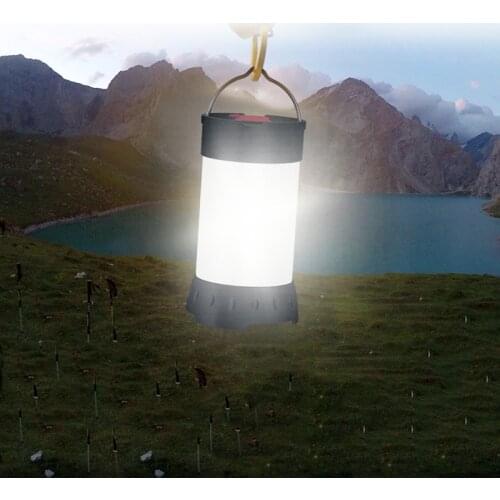 Portable Camping Light Lantern Led Lanterns USB Rechargeable Lamp 5Modes 18650 Battery Hook Magnet For Tent Table Night Lights