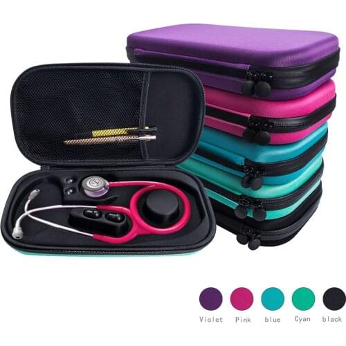 Portable Stethoscope Storage Box Carry Travel Case Bag Hard Drive Pen Medical Organizer Multi-function Mesh Pocket Protect Bag