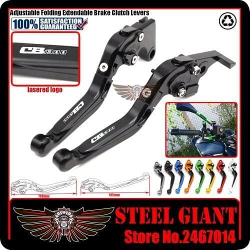 Fits For HONDA For HONDA CB1300 2008-2012 Motorcycle Adjustable Folding Extendable Brake Clutch Levers logo CB 1300
