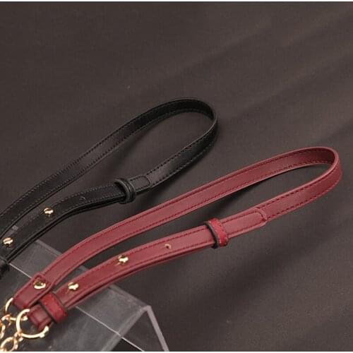 Adjustable Metal Chain Replacement Leather Bags Straps for Handbag Handles Shoulder Straps Accessories Bags Handles