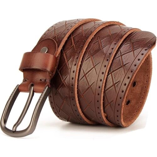 Top Layer Leather Cowhide Belt Fashion Technology Men Belt Imported Alloy Buckle Strap Wide Cinto Masculino Luxury Cummerbund