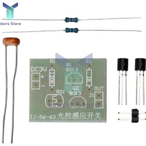 5 Piece Light Optical Controlled Inductive Sensor Switch Module Photosensitive Switch Electronic Training Integrated Circuit DIY