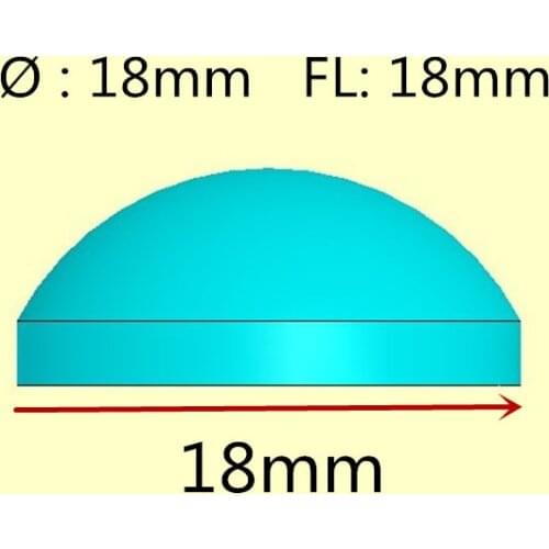 Led lens diameter 18mm focal length 18mm no lip High quality