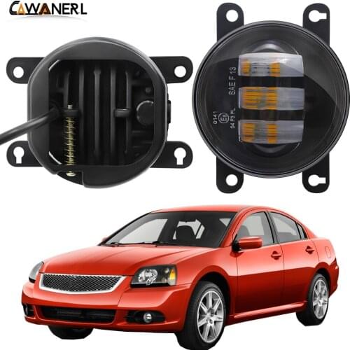 Fog Light Assembly Car Front Bumper LED Fog Lamp Daytime Running Light 12V For Mitsubishi Galant DJ_ ED_ EF_ Saloon 2003-2007