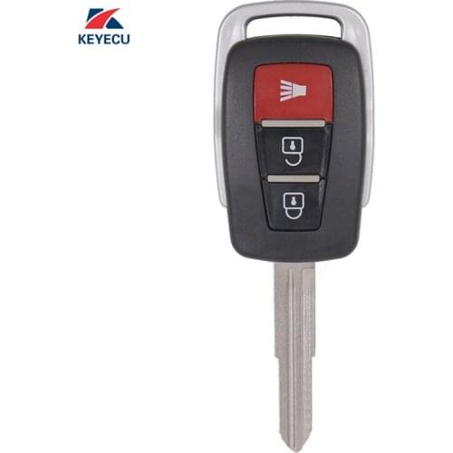 KEYECU Replacement Remote Key Shell Case Fob 2+1 Button for Proton