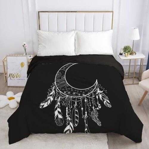 1pc Luxury Duvet cover Quilt/Blanket/Comfortable Case Single Double Queen King Size Bedding 140x200 240x220 Black dream catcher