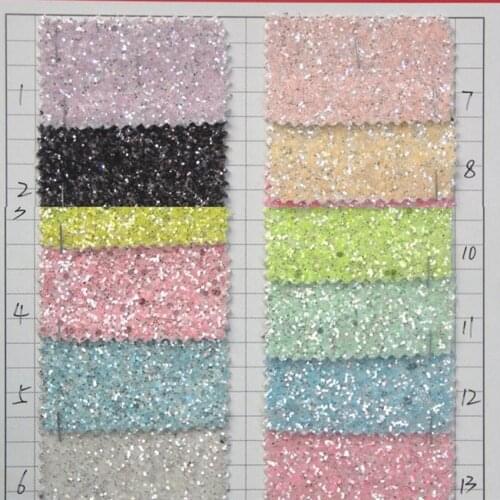 137cm*90cm High-grade special Grit leatherette fabric High-end towels flash Symphony Glitter