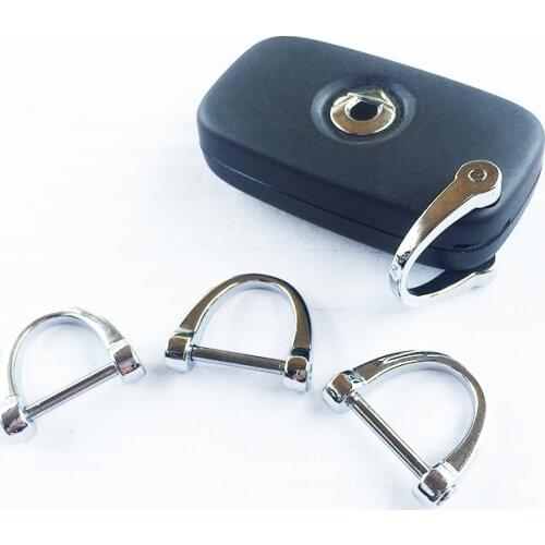 Car Folding Keys Horseshoe Key Chain Ring Adapter For Smart 451 453 fortwo forfour Mini Cooper One JCW Universal Accessories