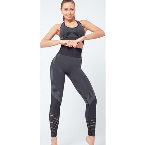 Seamless gym set gym fitness clothing yoga sets women gym clothes workout set ropa para gym mujer alta calidad active wear