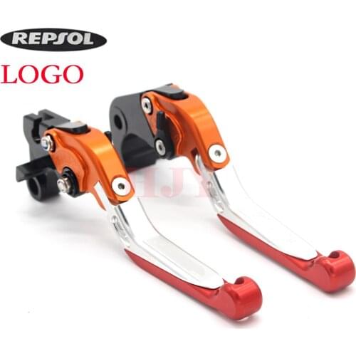 For HONDA CBR250R CBR300R CB300F CBR500R CB500F CB500X CB190R CB190X Motorcycle Folding Extendable Brake Clutch Lever REPSOL