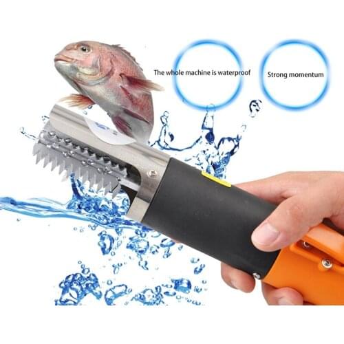 MLGB Electric Fish Scaler Fishing Scalers Clean Fish Remover Cleaner Descaler Scraper Seafood Tools US Plug