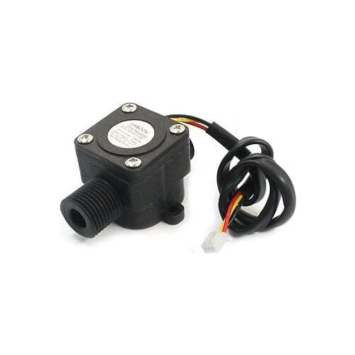 G1/2 Thread 1-30L/min Hall Effect Water Flow Counter Sensor Flowmeter DC3-18V