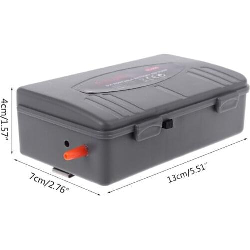 K5DC Aquarium Battery Operated Fish Tank Air Pump Aerator Oxygen With Air Stone 5W