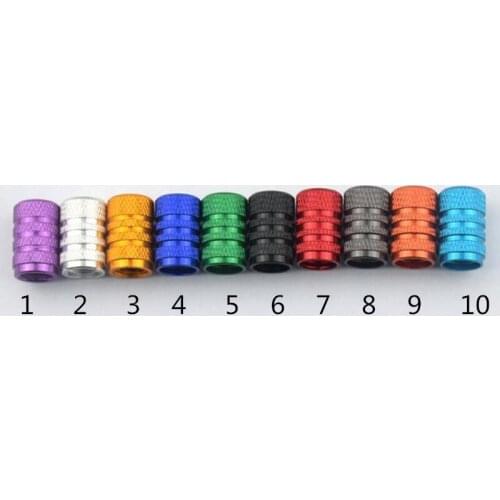 5pcs/lot 10 Colour Tire Aluminium Alloy Valve Cap Car Accessories Valve Stems Caps Cover Car Styling