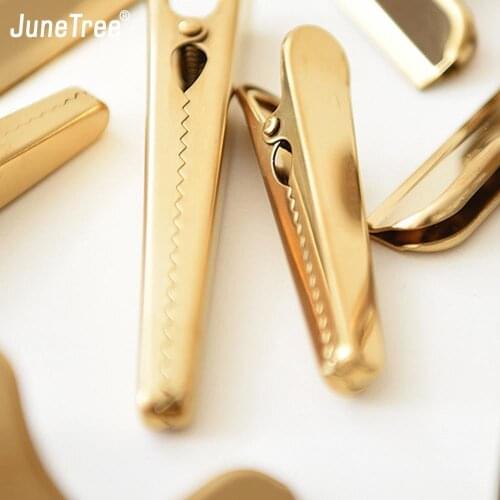 Brass Clipboard Clip Diary Holder brass clip fastener file Metal Paper Clips Binder Photo Message Ticket File Office School