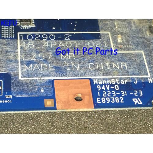 KEFU STOCK, 48.4PA01.021 LZ57 MB Laptop motherboard Suitable for Lenovo B570E , mainboard. (no fit v570),test ok