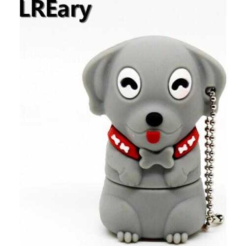 Cartoon funny pet dog USB Flash Drive External Memory Storage Pen drive 32GB 16GB 8GB 4GB 128MB Thumbdrive Stick U disk gift